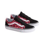 VANS JUNIOR OLD SKOOL SHOES GLITTER LEOPARD DIVA PINK - Image 2