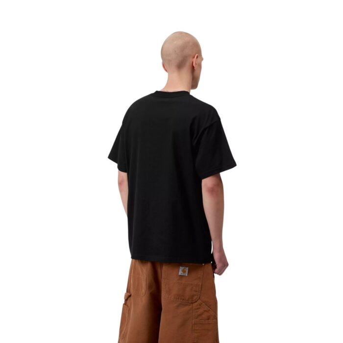 CARHARTT WIP BARBWIRE C T-SHIRT BLACK - Image 4