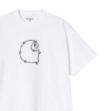 CARHARTT WIP BARBWIRE C T-SHIRT WHITE - Image 3