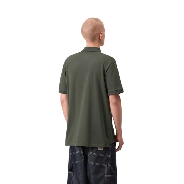 CARHARTT WIP CHASE PIQUE POLO LEAF GOLD - Image 4