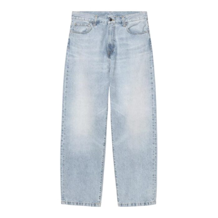 CARHARTT WIP LANDON PANT BLUE HEAVY WORN BLEACHED - Image 5
