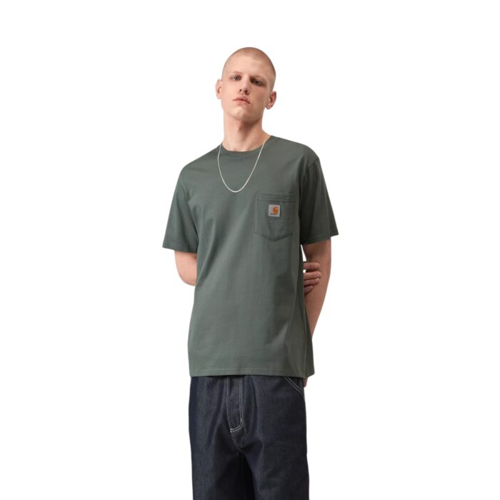 CARHARTT WIP POCKET T-SHIRT VELVET GREEN - Image 3