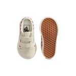 VANS TODDLER OLD SKOOL V SHOES CHANTILLY FLORAL RACING RED - Image 4
