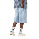 CARHARTT WIP BRANDON SHORT BLUE HEAVY WORN BLEACHED - Image 2