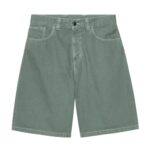 CARHARTT WIP BRANDON SHORT VELVET GREEN STONE DYED