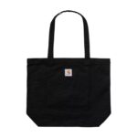 CARHARTT WIP CANVAS GRAPHIC TOTE BAG SPOILED PRINT BLACK