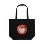 CARHARTT WIP CANVAS GRAPHIC TOTE BAG SPOILED PRINT BLACK - Image 2