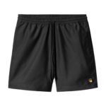 CARHARTT WIP CHASE SWIM TRUNKS BLACK GOLD
