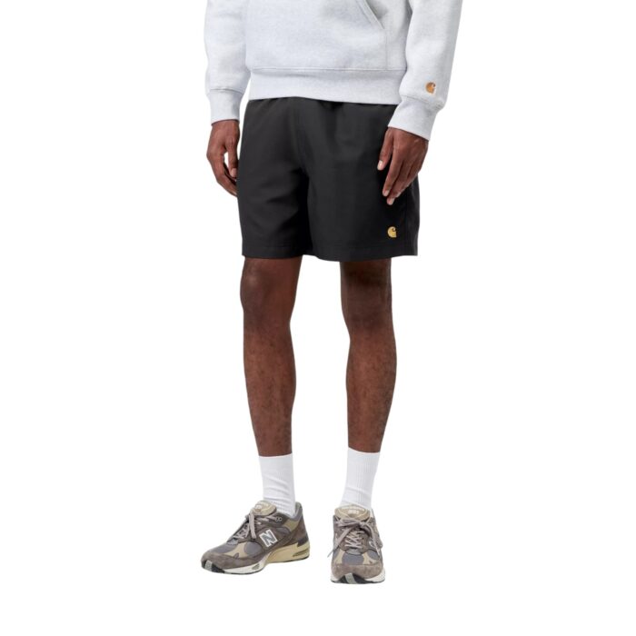 CARHARTT WIP CHASE SWIM TRUNKS BLACK GOLD - Image 5