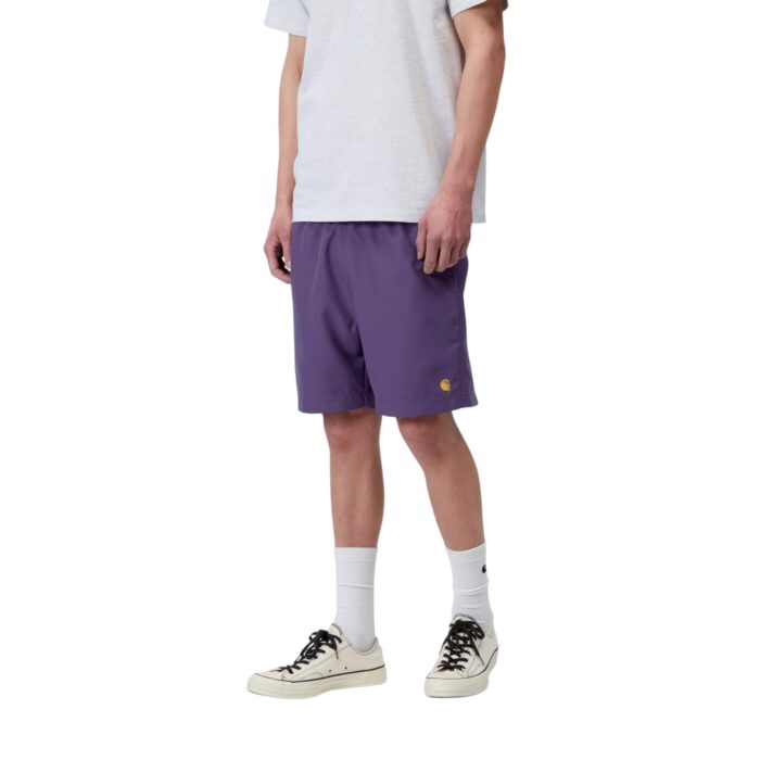 CARHARTT WIP CHASE SWIM TRUNKS CALLA GOLD - Image 5