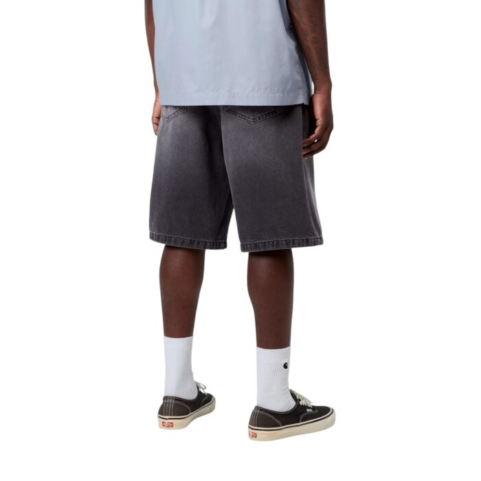 CARHARTT WIP LANDON SHORT BLACK WORN BLEACHED - Image 2