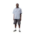 CARHARTT WIP LANDON SHORT BLACK WORN BLEACHED - Image 4