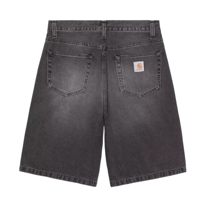 CARHARTT WIP LANDON SHORT BLACK WORN BLEACHED - Image 6