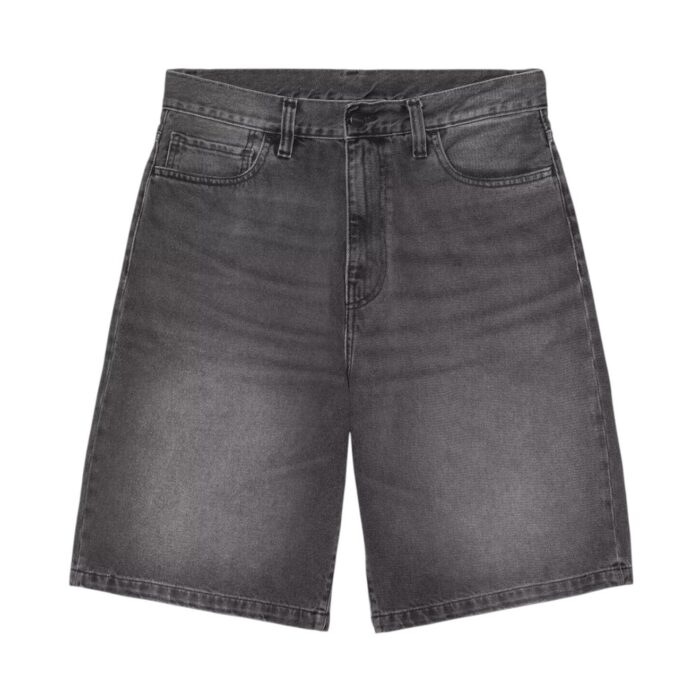 CARHARTT WIP LANDON SHORT BLACK WORN BLEACHED - Image 5