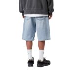 CARHARTT WIP LANDON SHORT BLUE HEAVY WORN BLEACHED - Image 2