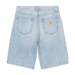 CARHARTT WIP LANDON SHORT BLUE HEAVY WORN BLEACHED - Image 6