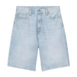 CARHARTT WIP LANDON SHORT BLUE HEAVY WORN BLEACHED - Image 5