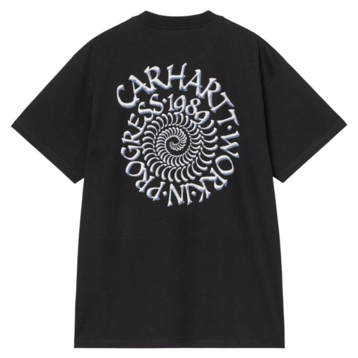 CARHARTT WIP SPIRALS T-SHIRT BLACK - Image 2