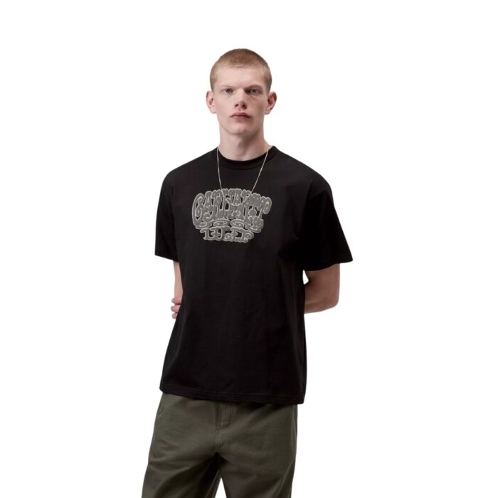 CARHARTT WIP TIPSY TYPE T-SHIRT BLACK - Image 3