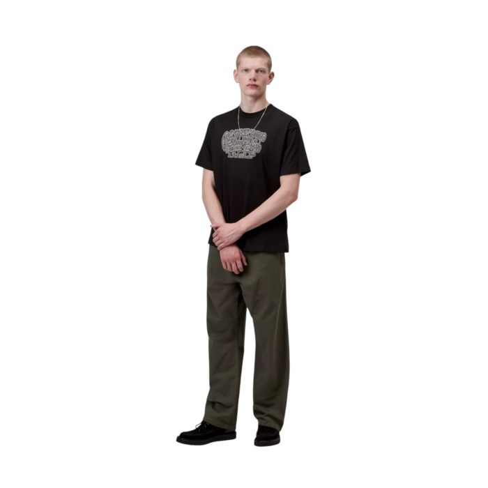 CARHARTT WIP TIPSY TYPE T-SHIRT BLACK - Image 5