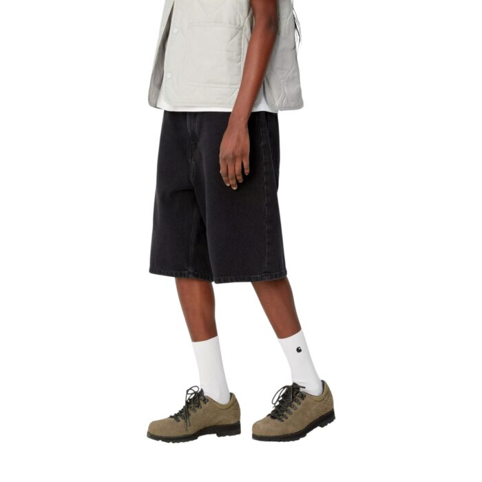 CARHARTT WIP W BRANDON SHORT BLACK STONE WASHED - Image 3