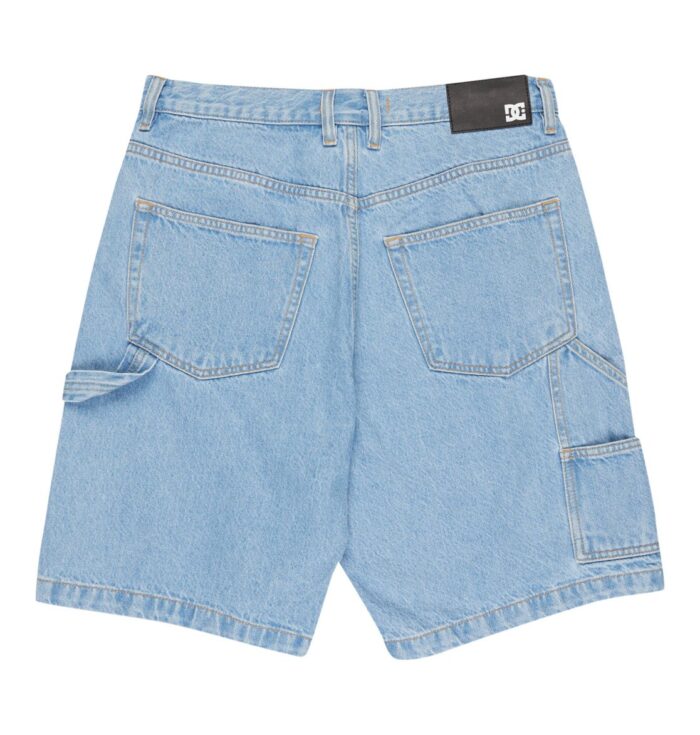 DC BAGGY DENIM CARPENTER SHORT INDIGO LIGHT - Image 8
