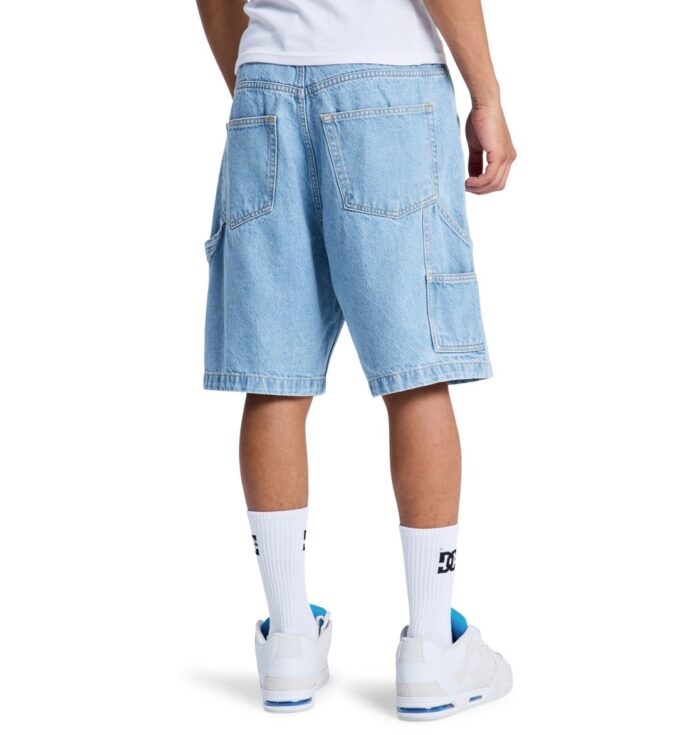 DC BAGGY DENIM CARPENTER SHORT INDIGO LIGHT - Image 3
