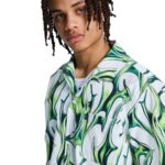 DC FULL ON RESORT SHIRT LIQUID FUEGO WHITE - Image 5