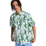 DC FULL ON RESORT SHIRT LIQUID FUEGO WHITE - Image 4