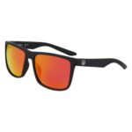 DRAGON MERIDIEN LUMALENS POLAR SUNGLASSES MATTE BLACK RED ION