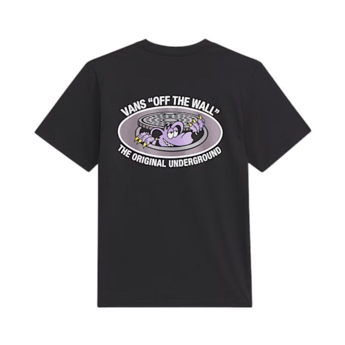 VANS BOYS DOWNSIDE T-SHIRT BLACK - Image 2