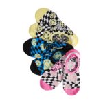 VANS PRINTED CANOODLE 3PK SOCKS FADED YELLOW