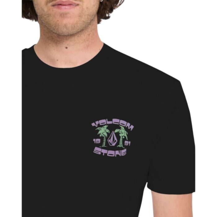 VOLCOM 91 PALM T-SHIRT BLACK - Image 3