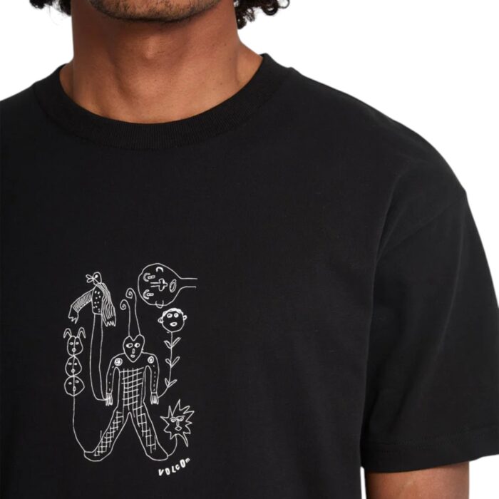 VOLCOM NOWHERE T-SHIRT BLACK - Image 3