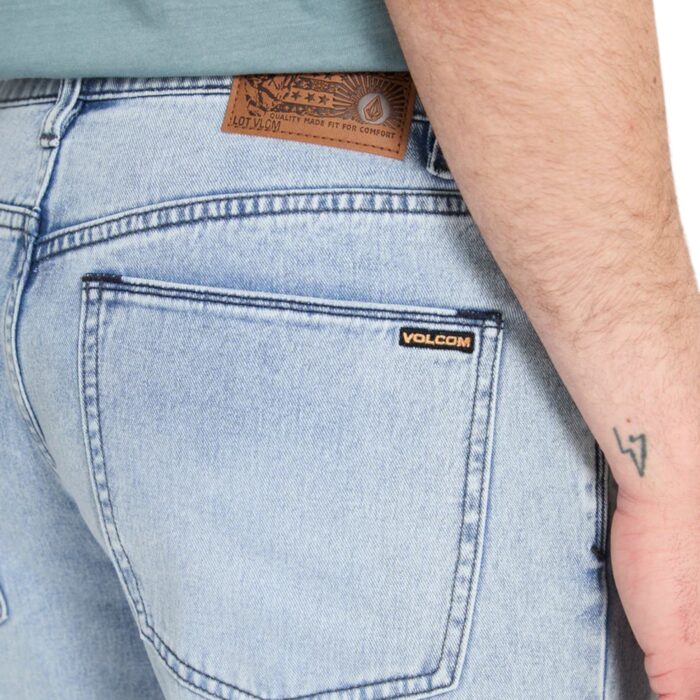 VOLCOM SOLVER DENIM WORN LIGHT BLUE - Image 4