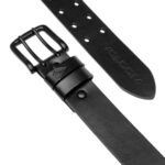 VOLCOM TWO SPIKE LEATHER BELT BLACK - Image 2