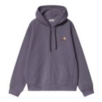 CARHARTT WIP AMERICAN SCRIPT ZIP HOODIE SHADY PURPLE
