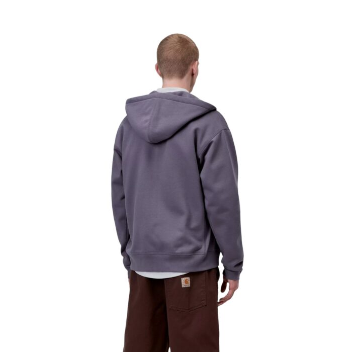 CARHARTT WIP AMERICAN SCRIPT ZIP HOODIE SHADY PURPLE - Image 4