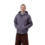 CARHARTT WIP AMERICAN SCRIPT ZIP HOODIE SHADY PURPLE - Image 3