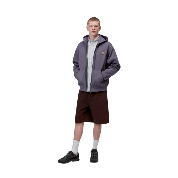 CARHARTT WIP AMERICAN SCRIPT ZIP HOODIE SHADY PURPLE - Image 6