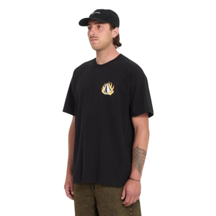 VOLCOM DOUBLE FANTASY T-SHIRT BLACK - Image 3
