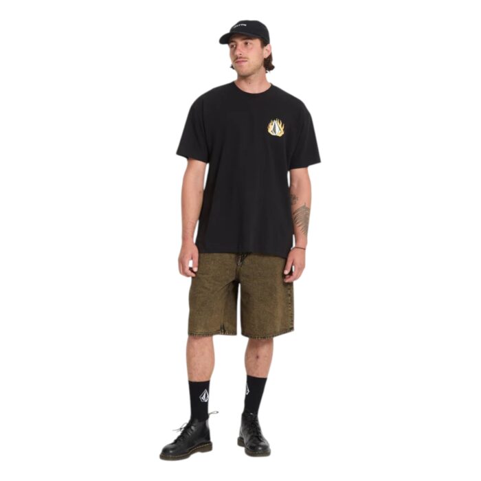 VOLCOM DOUBLE FANTASY T-SHIRT BLACK - Image 5