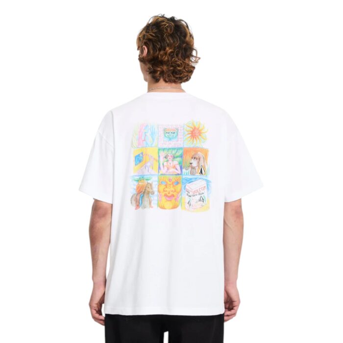 VOLCOM DOUBLE FANTASY T-SHIRT WHITE - Image 2