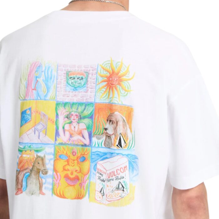 VOLCOM DOUBLE FANTASY T-SHIRT WHITE - Image 5
