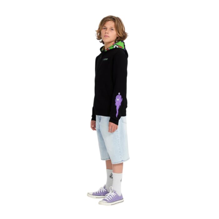 VOLCOM FA BEN SANAIR FULL ZIP HOODIE BLACK - Image 7