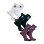 VOLCOM FULL STONE 3PK SOCKS MULTI