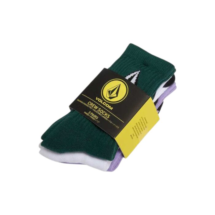 VOLCOM KIDS FULL STONE 3PK SOCKS MULTICOLOR - Image 2