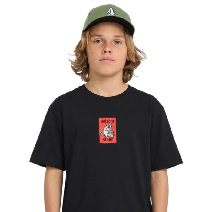 VOLCOM KIDS ROCKOUT T-SHIRT BLACK - Image 5