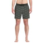 VOLCOM LIDO PRINT TRUNK 16 BOARDSHORT SQUADRON GREEN