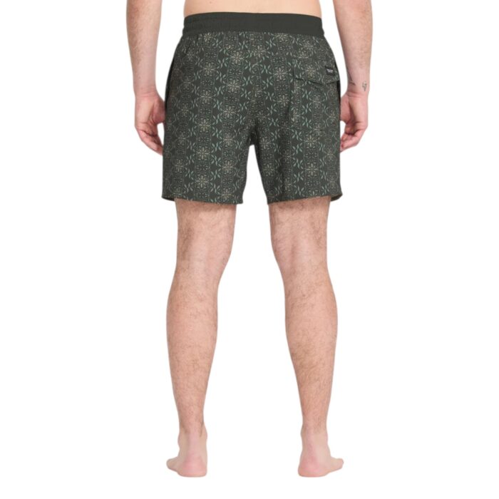 VOLCOM LIDO PRINT TRUNK 16 BOARDSHORT SQUADRON GREEN - Image 2